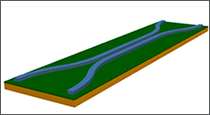 3D Design of Waveguide X-Coupler