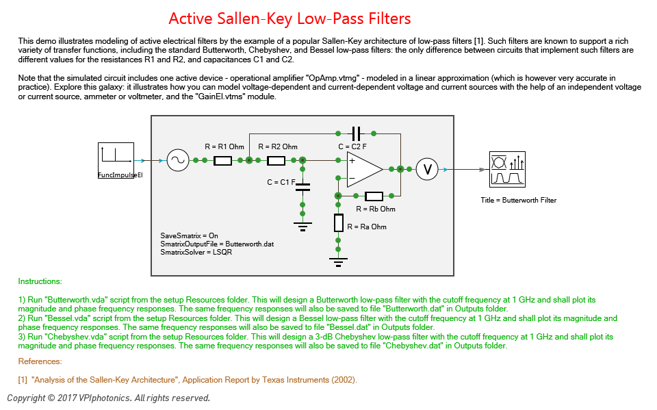 Picture for Active Sallen-Key Low-Pass Filters
